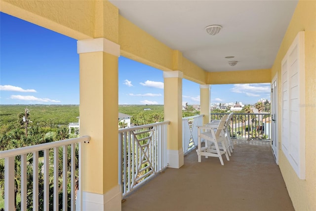 view of balcony