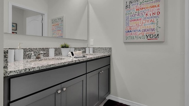 bathroom with vanity