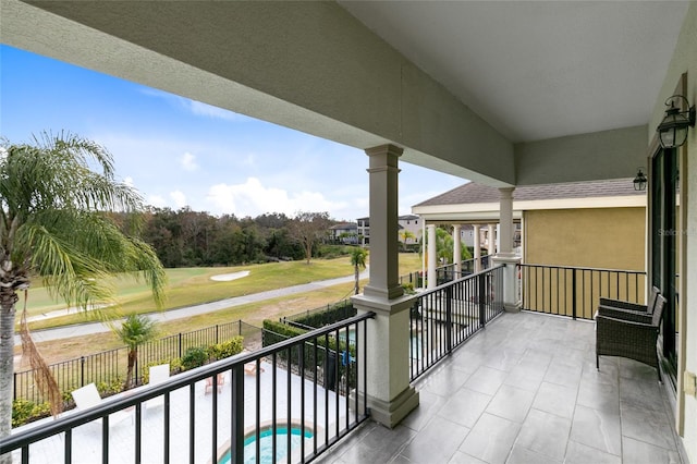 view of balcony