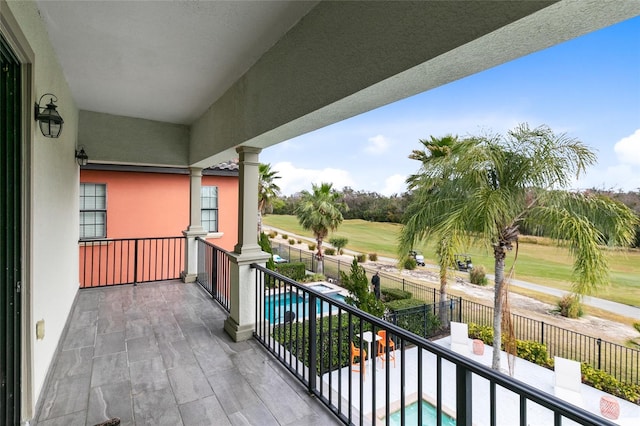 view of balcony