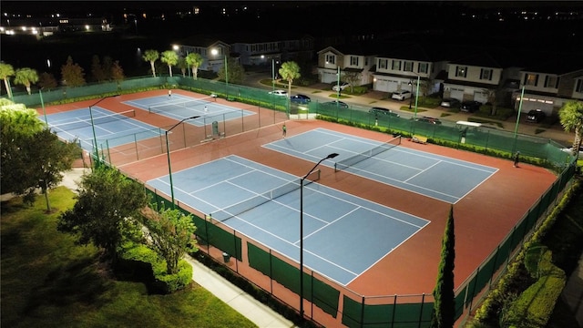 view of tennis court