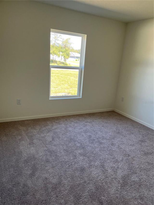 view of carpeted empty room