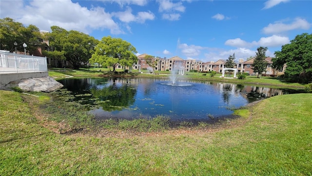 view of water feature