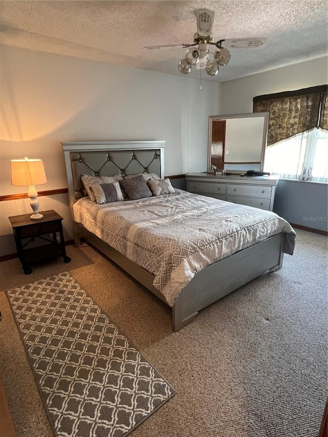 458 Windmeadows St, Altamonte Springs, FL 32701 - carpeted bedroom with a textured ceiling and a ceiling fan