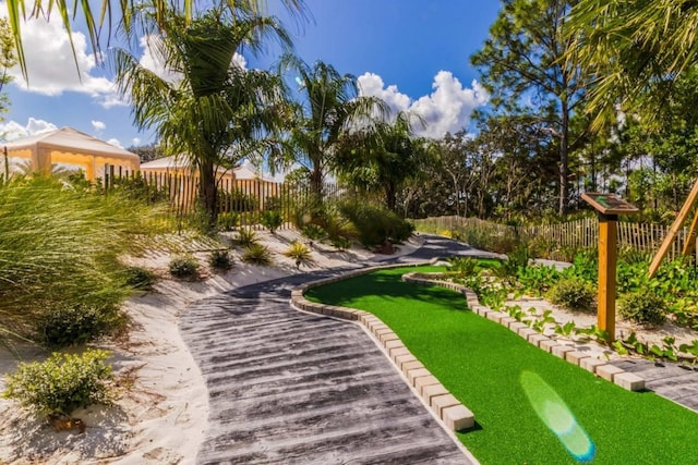 314 Captiva Dr, Davenport, FL 33896 - view of home's community with fence and a gazebo