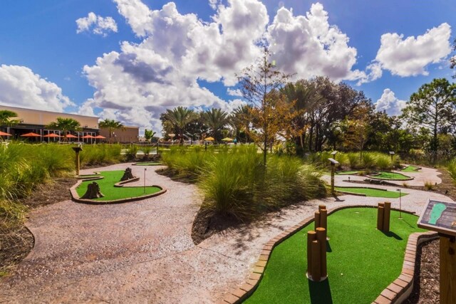 314 Captiva Dr, Davenport, FL 33896 - view of home's community with an area to practice putting