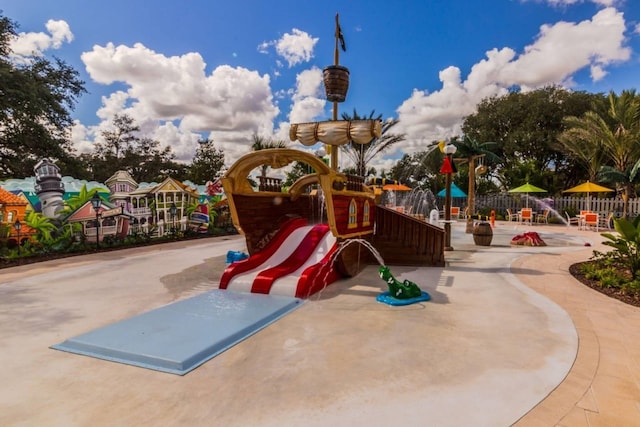 view of jungle gym