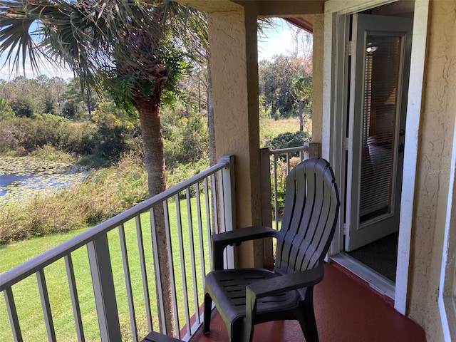 view of balcony