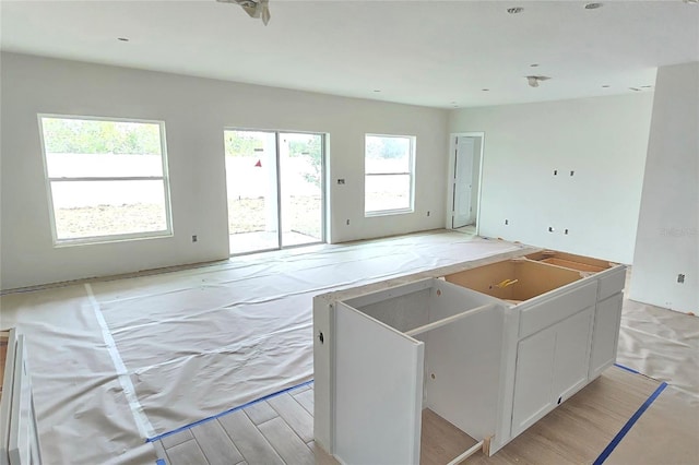 interior space featuring light wood-type flooring