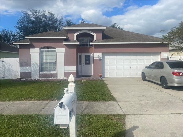 view of front of home featuring a garage