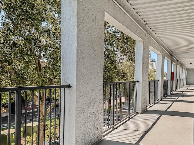 view of balcony