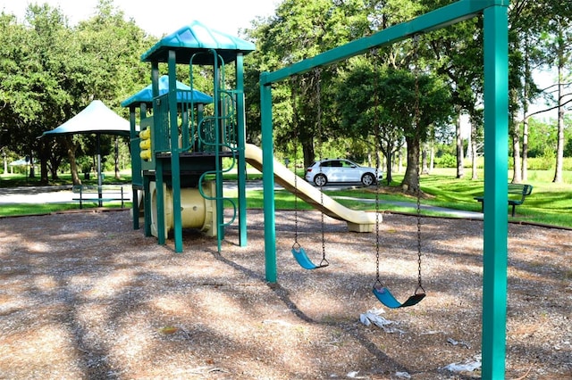 view of jungle gym