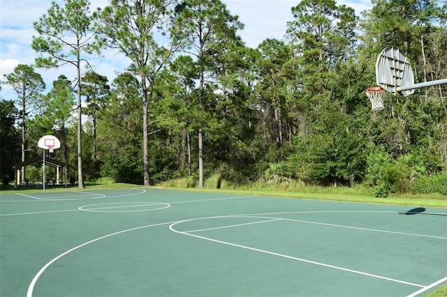 view of basketball court