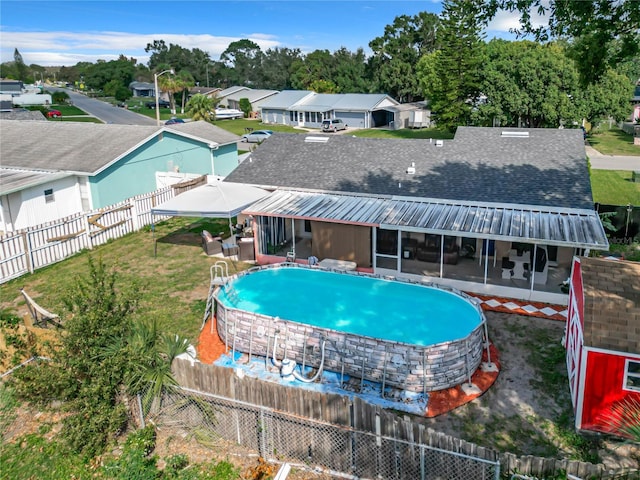 view of pool