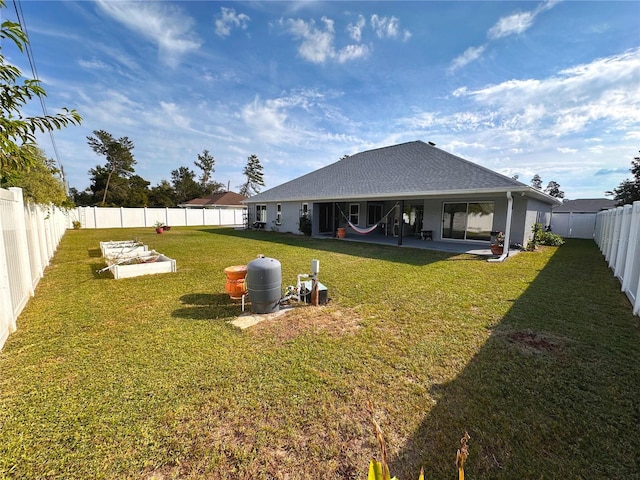 view of yard with a patio