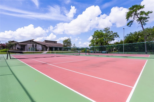 view of tennis court