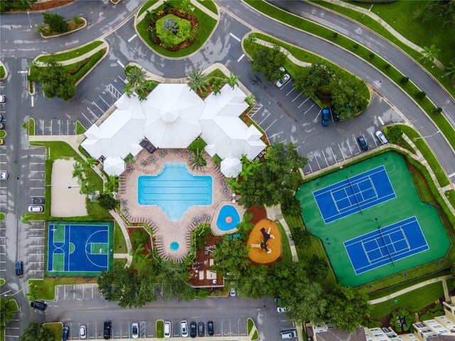 drone / aerial view
