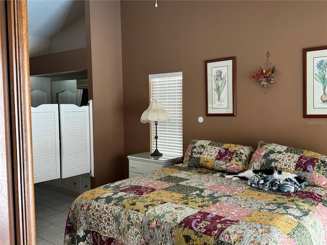 view of tiled bedroom