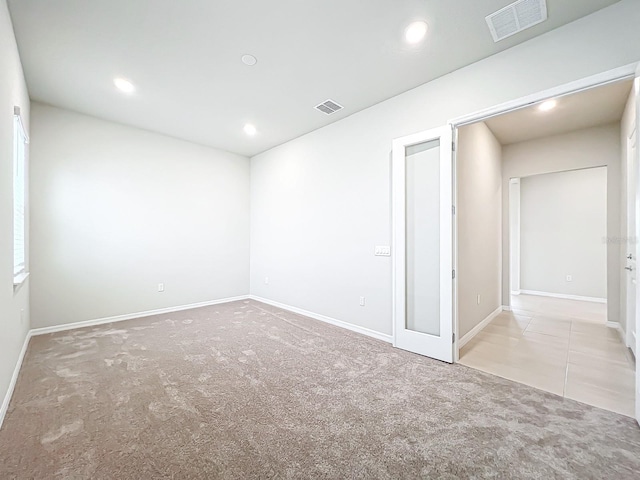 view of carpeted empty room