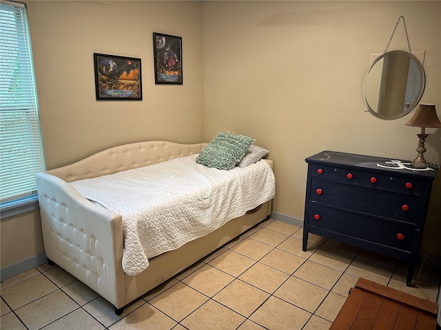 view of tiled bedroom