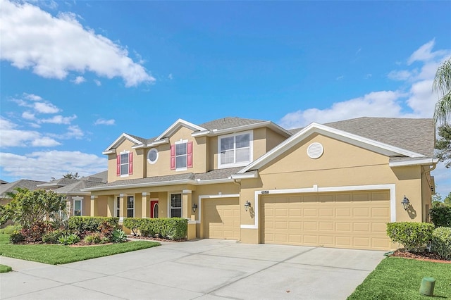 view of front of house featuring a garage