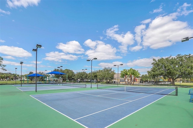 view of tennis court