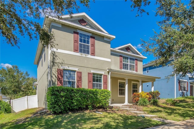 2053 Nobscot Pl, Apopka, FL 32703 - traditional-style home featuring fence, stucco siding, and a front yard