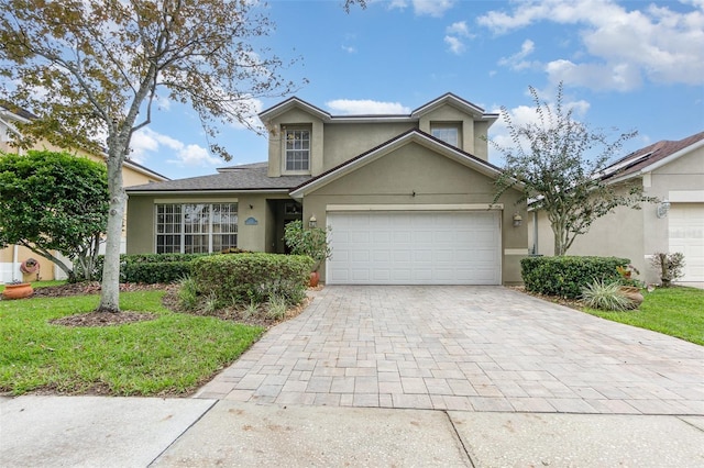 front facade featuring a garage