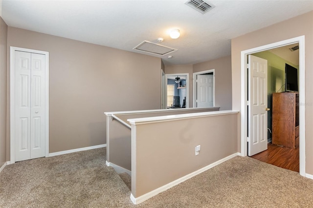 kitchen with carpet