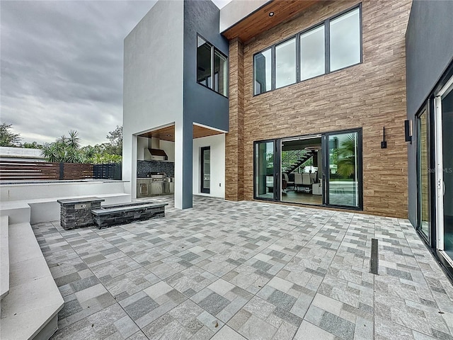 view of patio / terrace with area for grilling