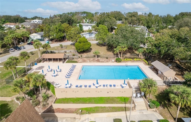 view of pool with a patio