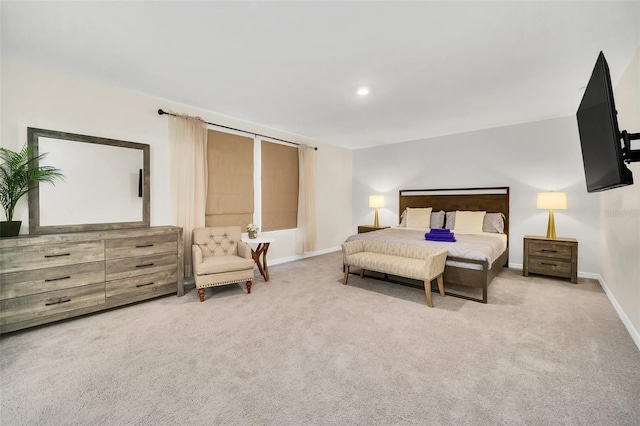 bedroom featuring carpet flooring