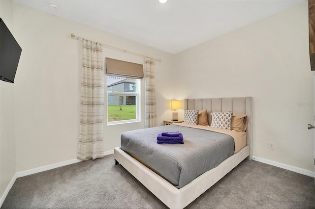 bedroom with carpet floors