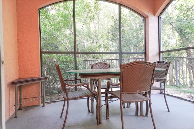 view of sunroom / solarium