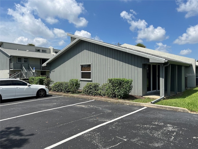 view of parking / parking lot