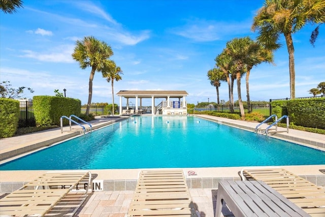 view of pool with a patio area