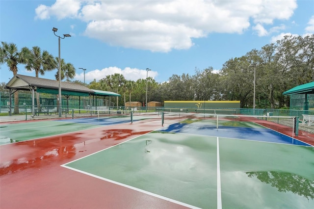 view of tennis court