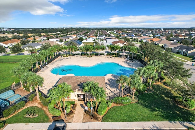 birds eye view of property