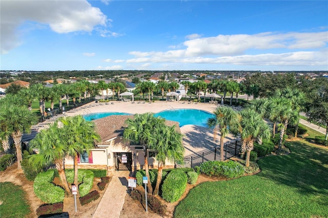 birds eye view of property