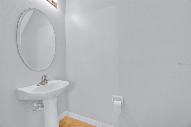 bathroom featuring tile patterned flooring