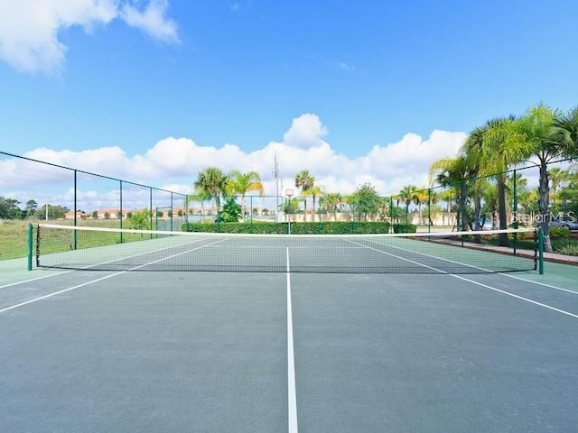 view of tennis court