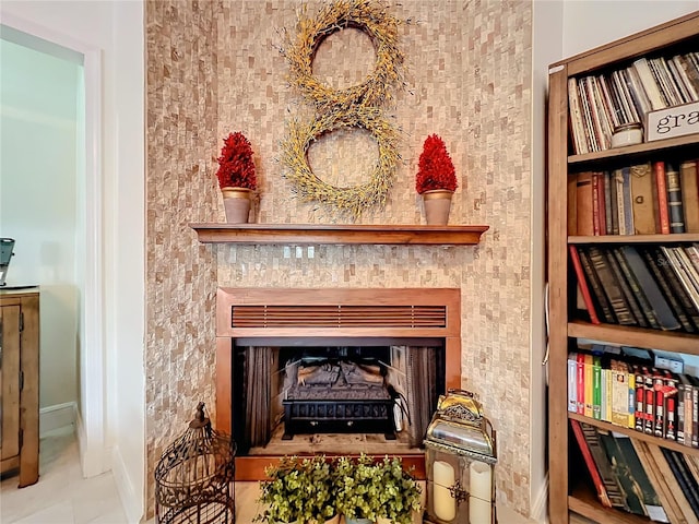 details featuring tile patterned flooring