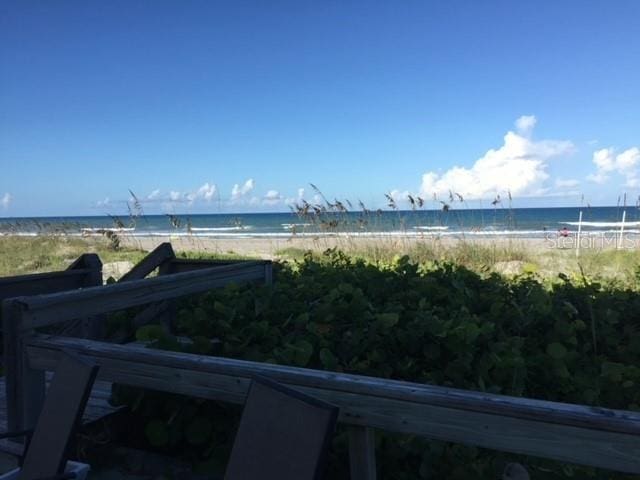 water view with a view of the beach