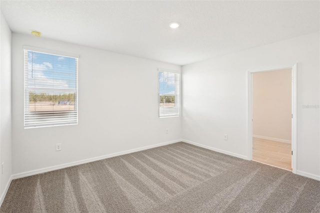 empty room featuring carpet floors