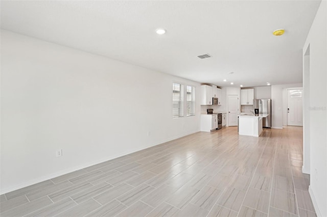 view of unfurnished living room