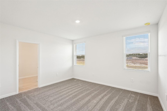 empty room featuring carpet flooring and a healthy amount of sunlight