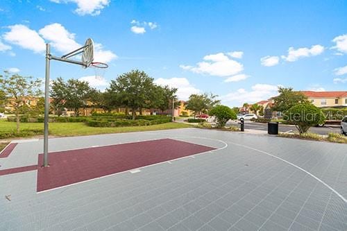 view of basketball court