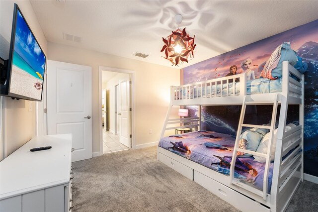 bedroom featuring carpet flooring