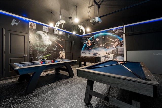 game room featuring billiards