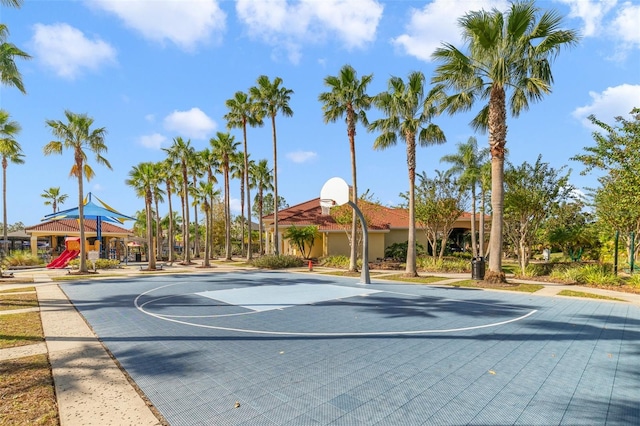 view of sport court